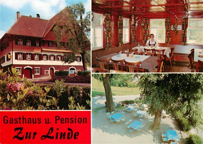 Oberharmersbach Gasthaus Pension zur Linde Gastraum