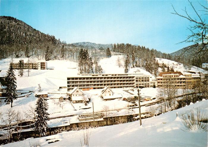 Nordrach Fachklinik Klausenbach Luftkurort im Schwarzwald Winterlandschaft