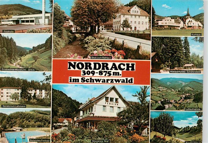 Nordrach Festhalle Ernsbachtal Sanatorium Lehmann Freibad Rathausblick Souvenirs