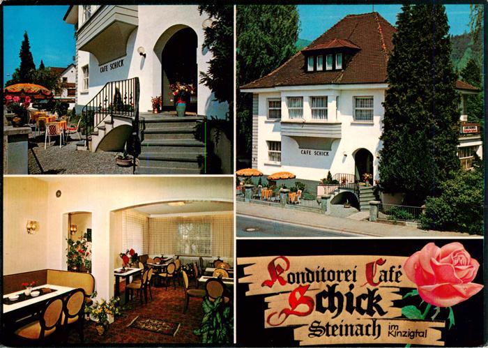 Steinach Kinzigtal Schwarzwald Cafe Schick Gastraum Terrasse