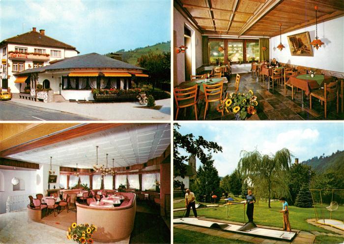 Oberharmersbach Cafe Koenig Gastraeume Minigolf