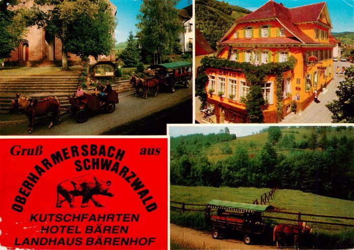 Oberharmersbach Kutschfahrten Hotel Baeren Landhaus Baerenhof