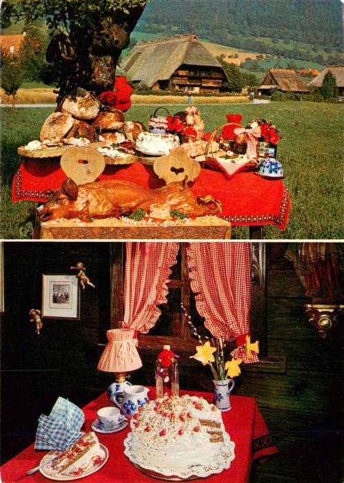 Gutach Schwarzwald Original Vogtsbauernstube Schwarzwaelder Bauernvesper Kuchent