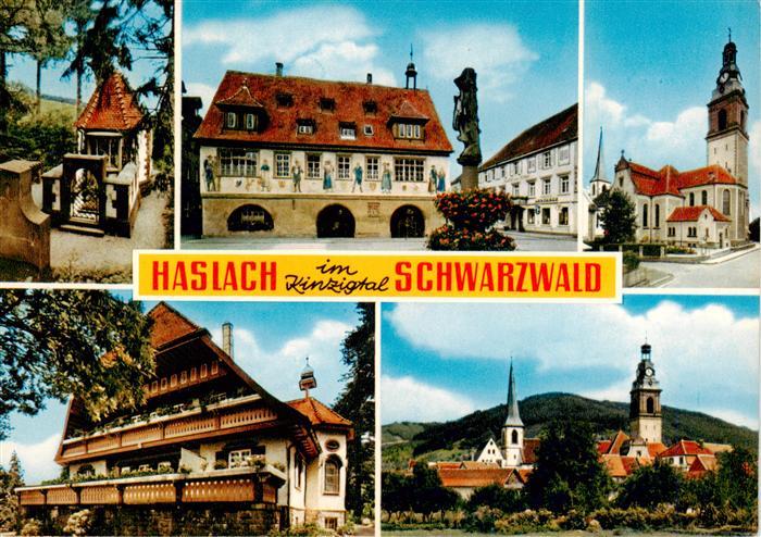 Haslach Kinzigtal Rathaus Kirche Gasthaus Teilansichten