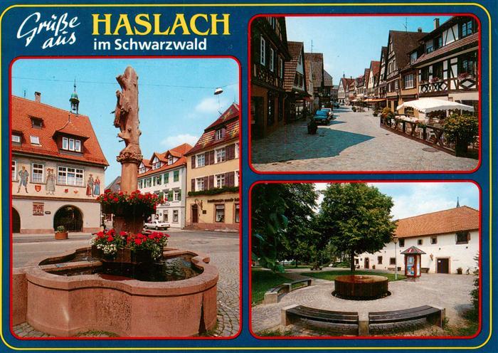 Haslach Kinzigtal Brunnen Rathaus Marktplatz