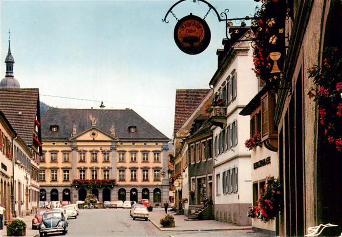 Gengenbach Hauptstrasse mit Rathaus