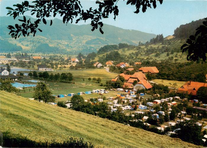 Steinach Kinzigtal Schwarzwald Panorama mit Ferien-Campingpltz Kinzigtal