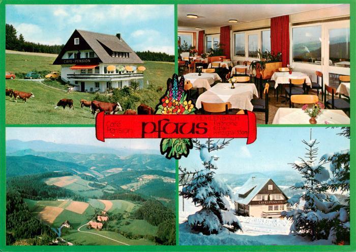 Muehlenbach Wolfach Kinzigtal Baden Cafe Pension Pfaus Gaststube Passhoehe Elzta