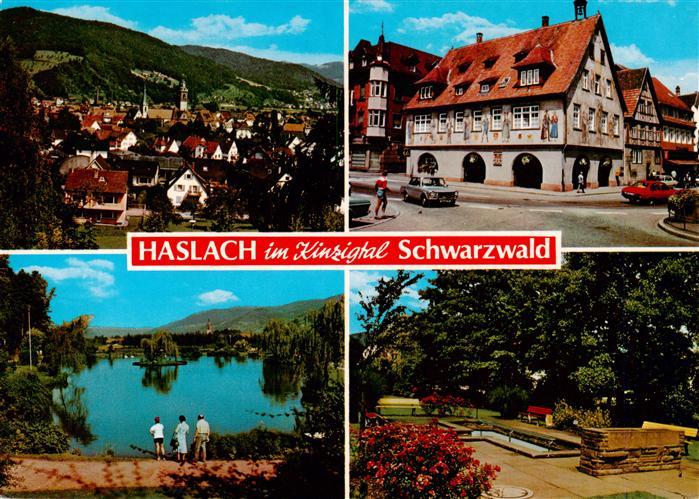 Haslach Kinzigtal Panorama Rathaus Weiher Wassertretanlage