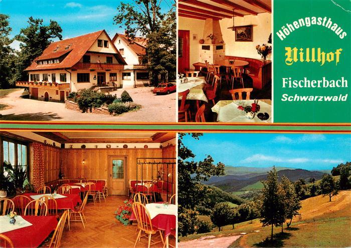 Fischerbach Kinzigtal Hoehengasthaus Nillhof Gastraeume Panorama