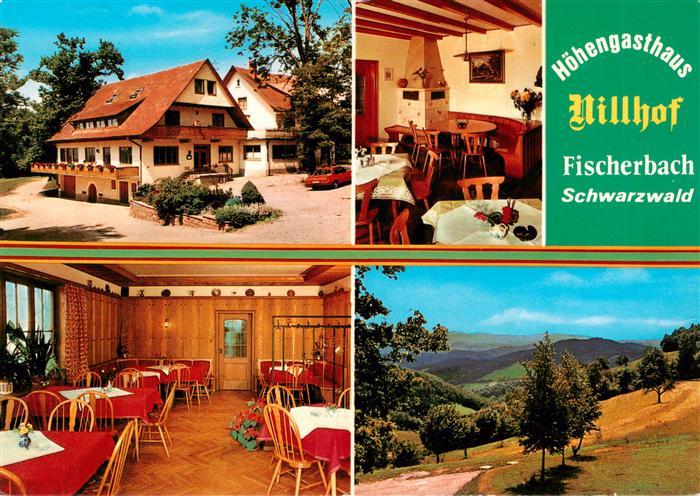 Fischerbach Kinzigtal Hoehengasthaus Nillhof Gastraeume Panorama