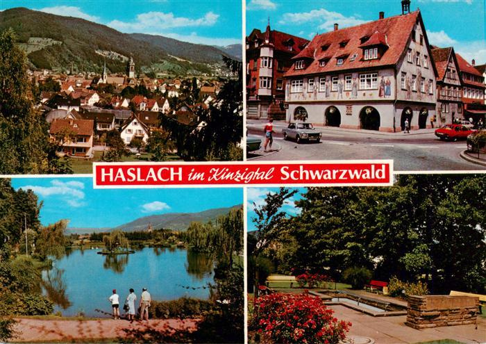 Haslach Kinzigtal Panorama Rathaus Weiher Kuranlagen