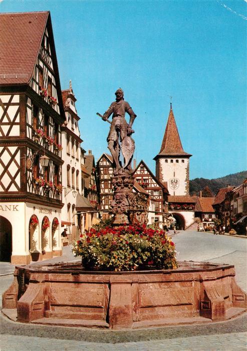Gengenbach Marktplatz mit oberem Torturm