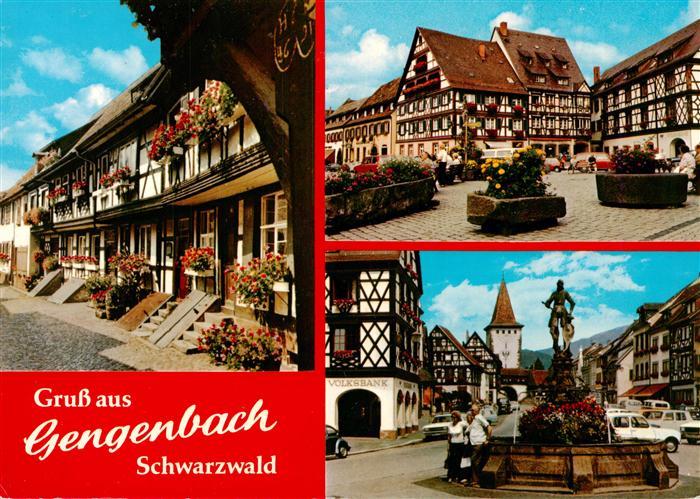 Gengenbach Engelgasse Marktplatz Brunnen Oberer Torturm