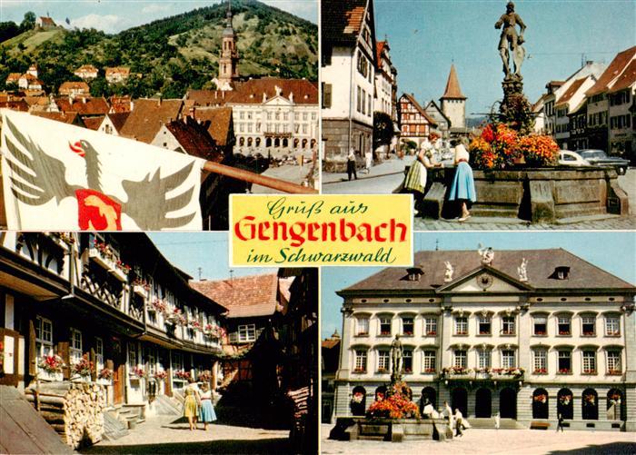 Gengenbach Panorama Engelgasse Marktbrunnen Rathaus