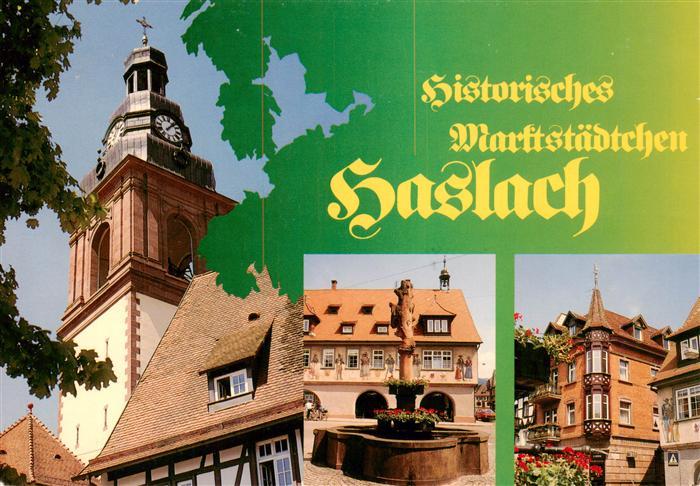 Haslach Kinzigtal Kirche Rathaus Brunnen Erker