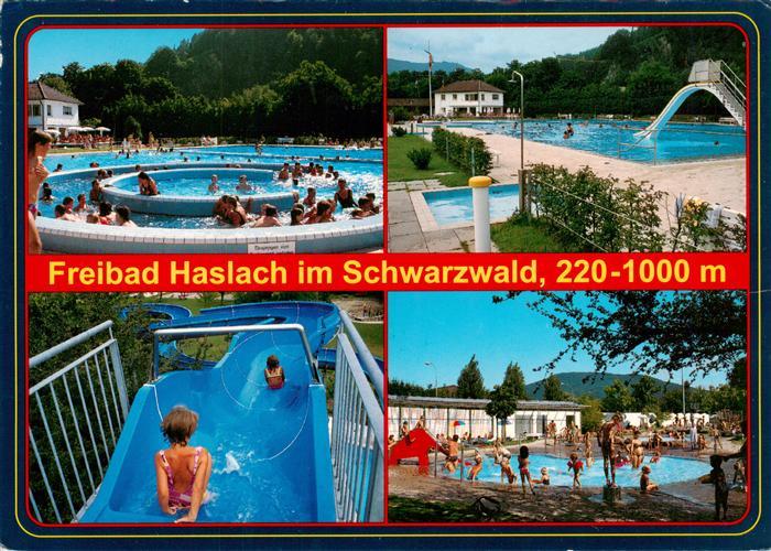 Haslach Kinzigtal Freibad Wasserrutsche