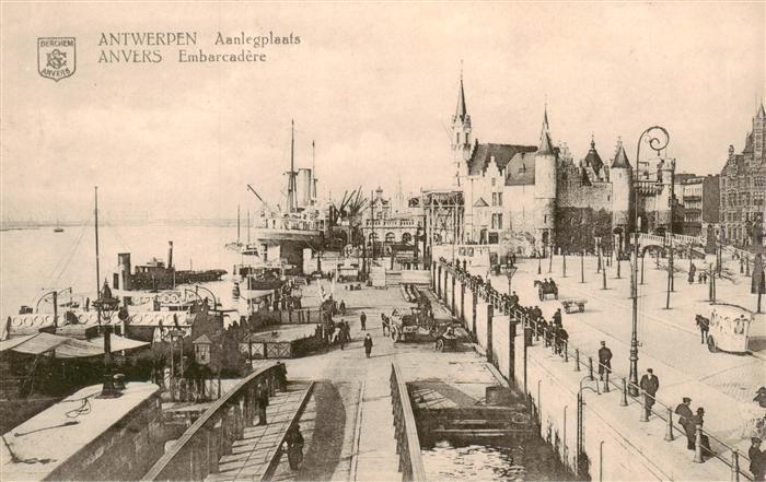 Anvers Antwerpen Belgie Embarcadere Feldpost