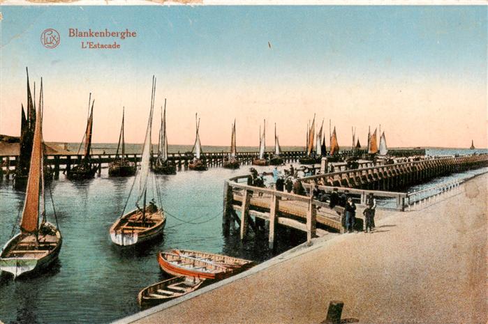 Blankenberghe Blankenberge Belgie Estacade Feldpost