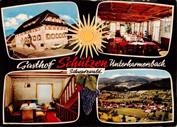 Unterharmersbach Gasthof Pension Schuetzen Gastraeume