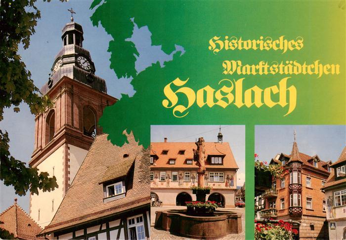 Haslach Kinzigtal Kirche Rathaus Brunnen Erker