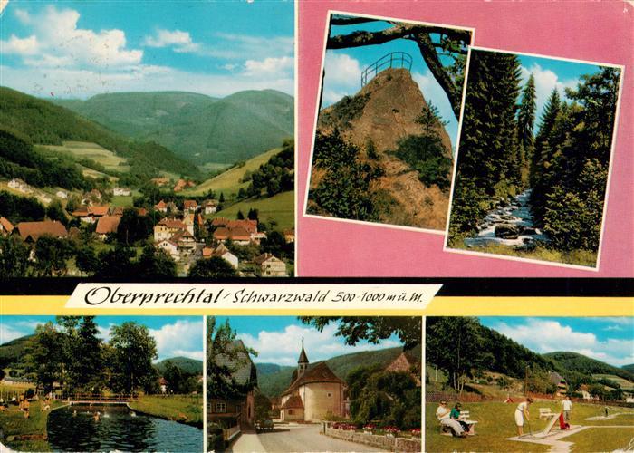 Oberprechtal Elzach Elztal BW Panorama Weiher Kirche Minigolf Schlucht