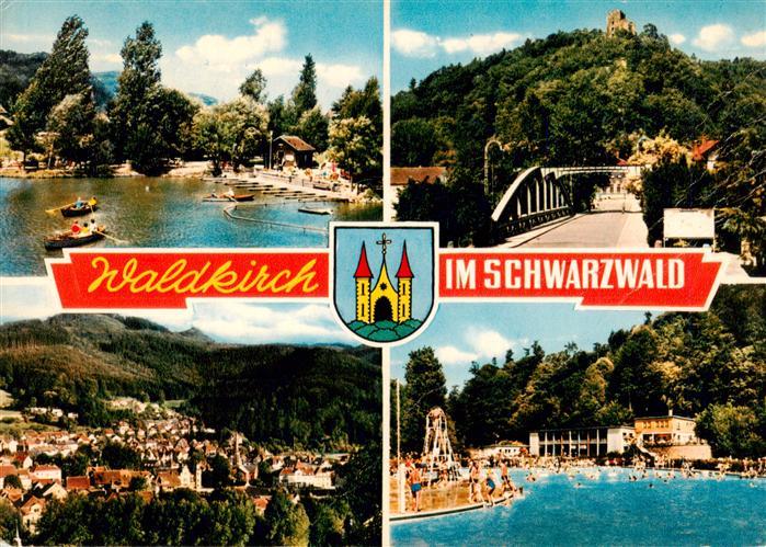 Waldkirch Breisgau Seepartie Fliegeraufnahme Burgruine Schwimmbad