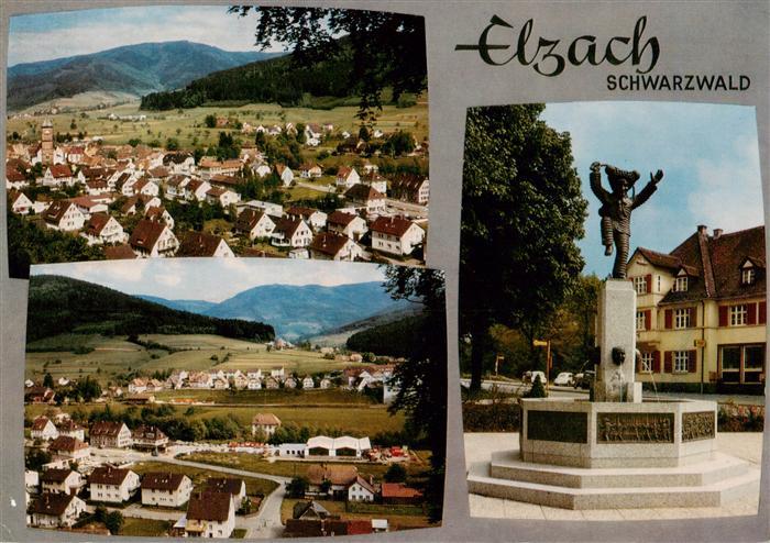 Elzach Panorama Narrenbrunnen