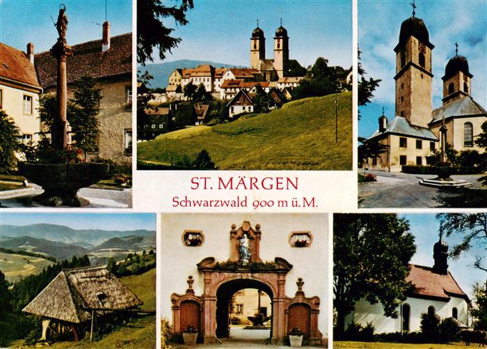 St Maergen Brunnen Kirche Portal Kaelle