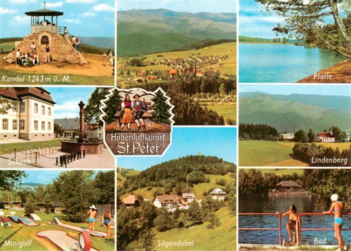 St Peter Schwarzwald Kandelpyramide Panorama Platte Schach Minigolf Saegendobel