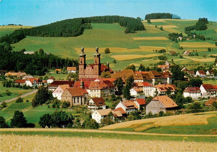 St Peter Schwarzwald Panorama mit Kirche