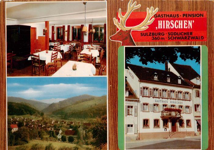 Sulzburg Freiburg Gasthaus Pension Hirschen Gastraum Panorama