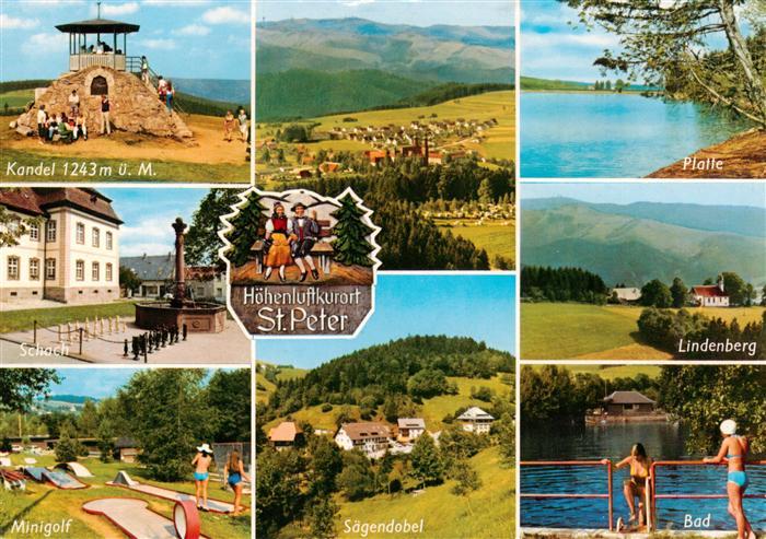 St Peter Schwarzwald Kandelpyramide Panorama Platte Schach Minigolf Saegendobel