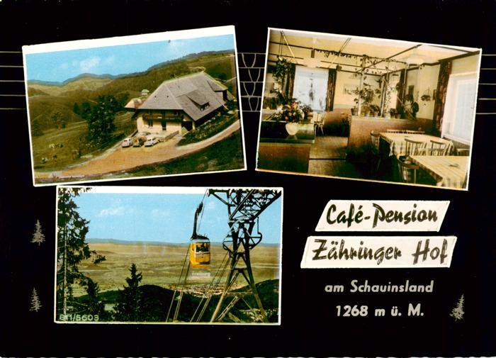 Stohren Cafe Pension Zaehringer Hof Gastraum Schauinslandbahn