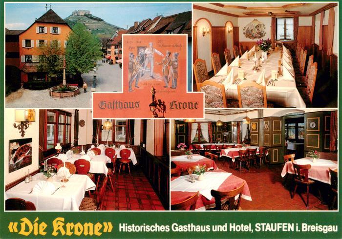 Staufen  Breisgau Marktplatz Gasthaus Krone Gastraeume