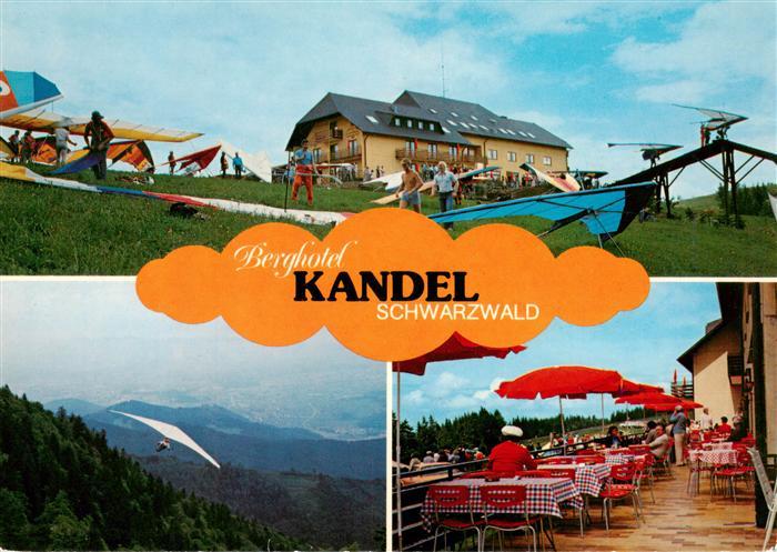 St Peter Schwarzwald Berghotel Kandel Terrasse Drachenfliegen