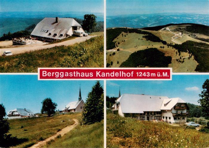 Kandel Breisgau Berggasthaus Kandelhof Fliegeraufnahme St Pius Kapelle