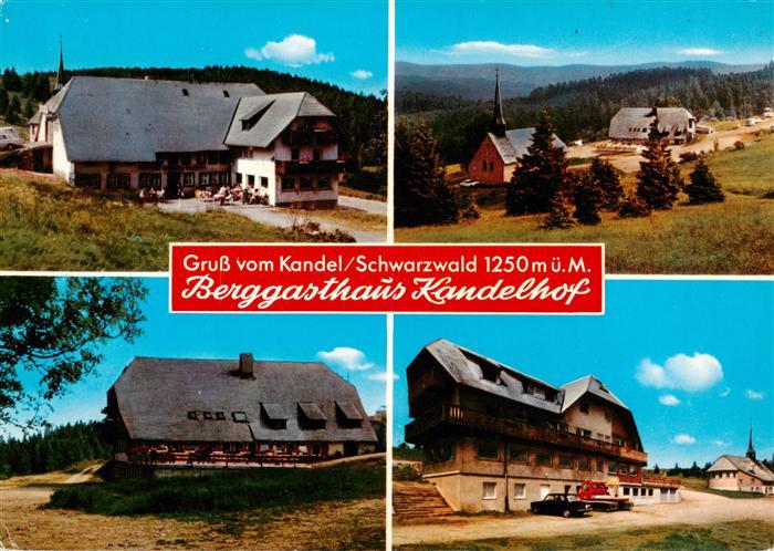Kandel Breisgau Berggasthaus Kandelhof Pius Kapelle und Berghotel Kandel