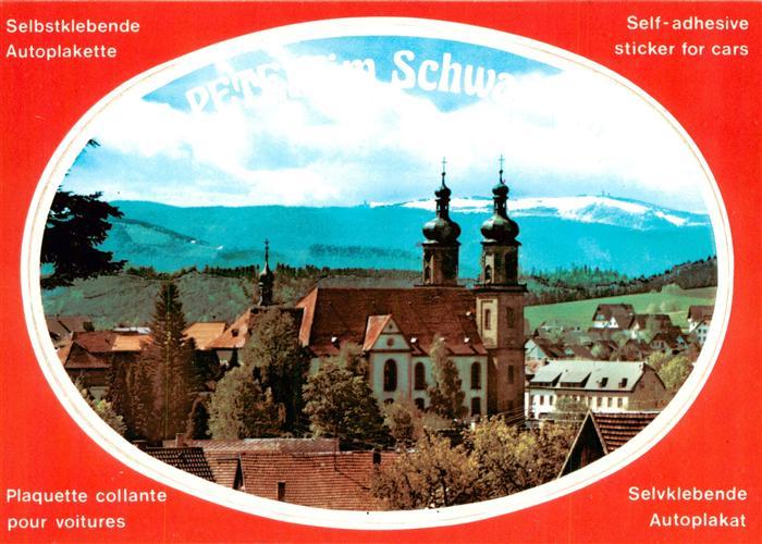 St Peter Schwarzwald Seminar und Pfarrkirche Selbstklebende Autoplakette