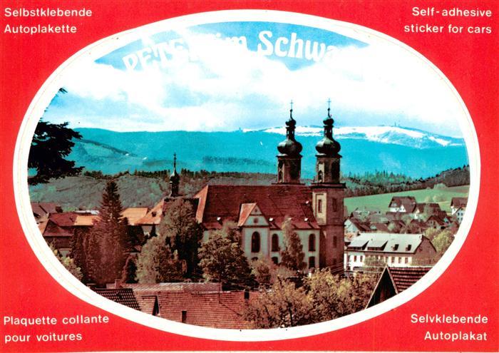 St Peter Schwarzwald Seminar und Pfarrkirche Selbstklebende Autoplakette