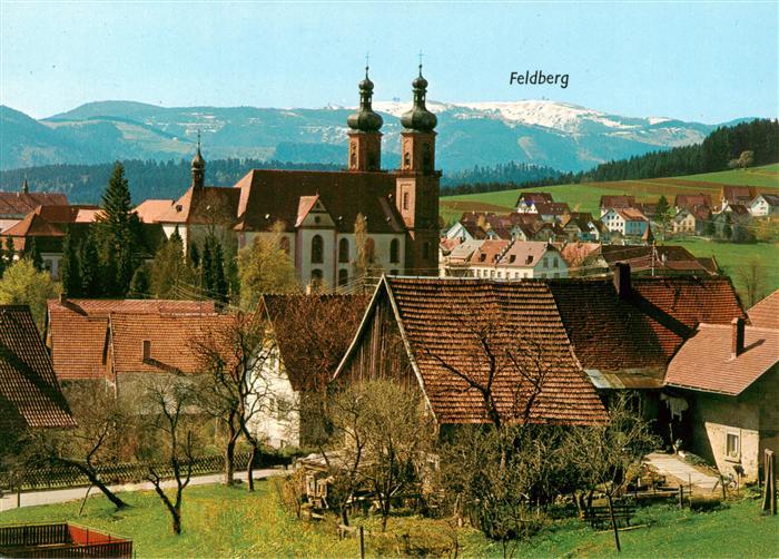 St Peter Schwarzwald Seminar und Pfarrkirche mit Feldberg