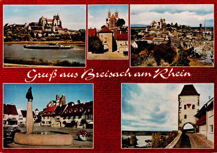 Breisach Rhein Stephansmuenster Stadttor Panorama Brunnen