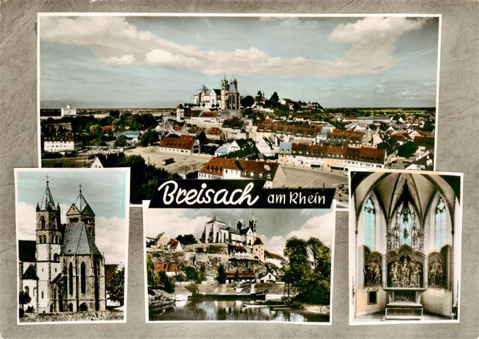 Breisach Rhein Panorama Stephansmuenster Inneres Rheinpartie