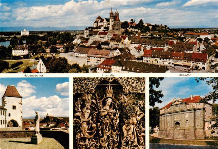 Breisach Rhein Panorama Stephansmuenster Hochaltar Hagenbachtor Rheintor