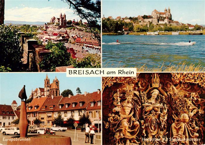 Breisach Rhein Panorama Stephansmuenster Hochaltar Europabrunnen