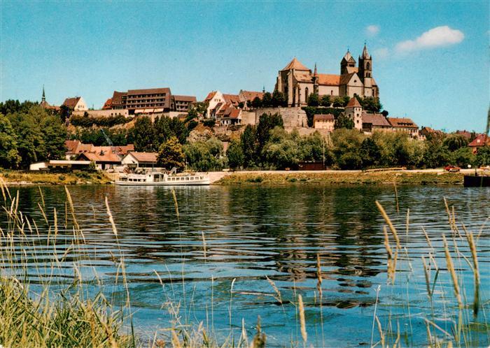 Breisach Rhein Rheinpartie mit Stephansmuenster