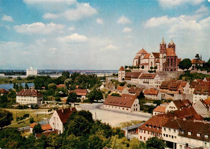 Breisach Rhein Panorama mit Stephansmuenster