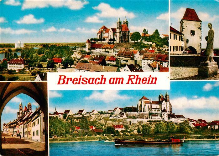 Breisach Rhein Stadtpanorama Blick zum Muenster