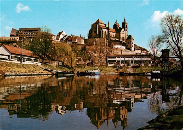 Breisach Rhein Ansicht mit St. Stephansmuenster