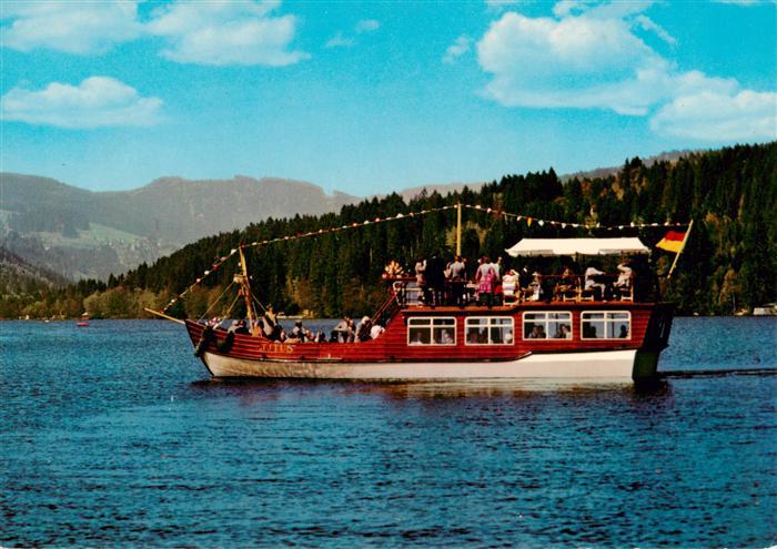 TITISEE Schwarzwald BW Rundfahrboot Titus